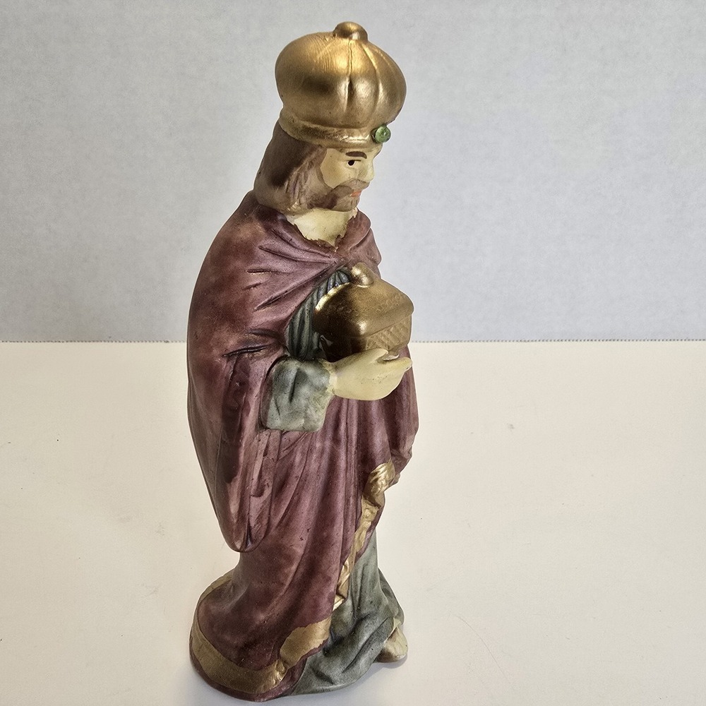 Nativity Set Porcelain Wiseman Figure Replacement Part Vintage - Picture 2 of 8